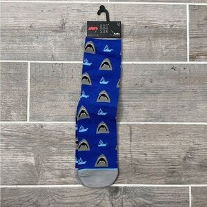 Blue and Gray Shark Pattern Casual Socks